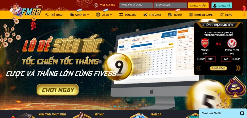 Yếu tố giao diện của nhà cái FM88 cũng được đánh giá cao