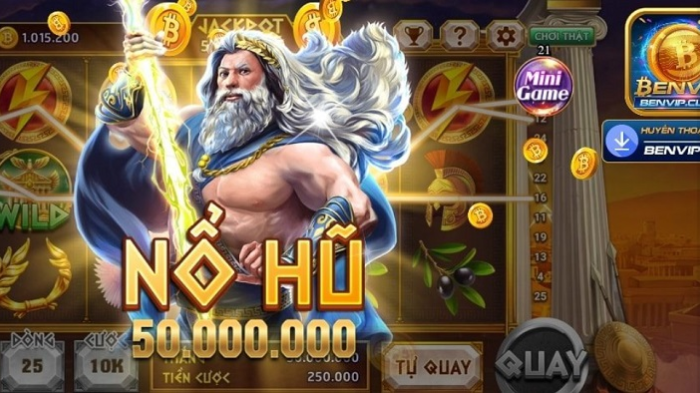 Giao diện tại cổng game nổ hũ Benvip