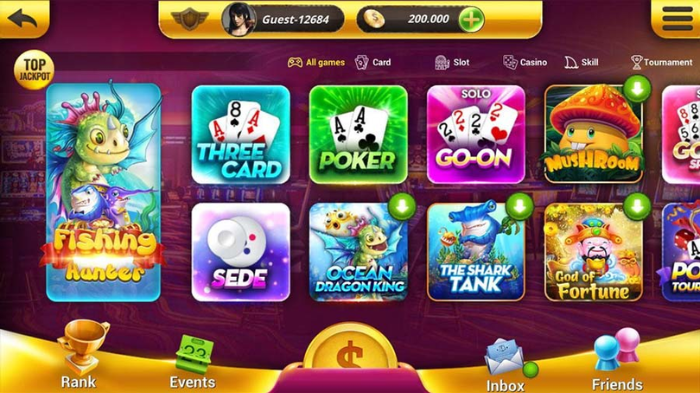 Giao diện cổng game độc đáo