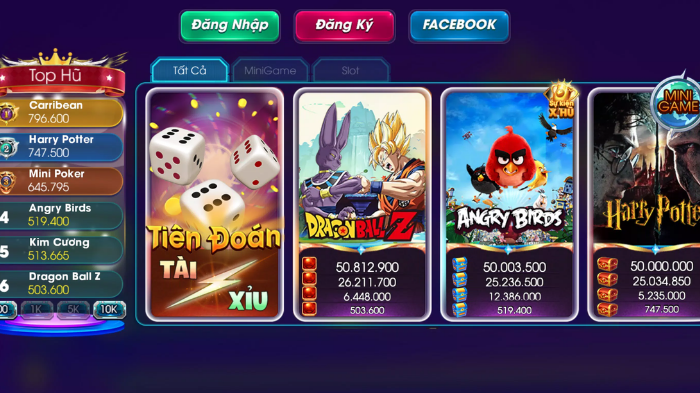 Một số game bài tại Loc vip