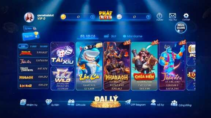 Những slot game hấp dẫn, sự kiện ưu đãi